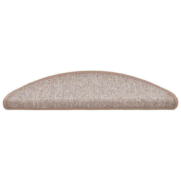 vidaXL Porrasmatot 20 kpl 56x17x3 cm Vaaleanruskea Puolipy&ouml;re&auml;