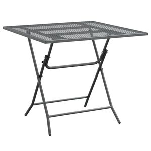 vidaXL Puutarhap&ouml;yt&auml; 80x80x72 cm laajennettu metalliverkko antrasiitti