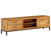 vidaXL TV-taso kiinteä mangopuu 140x30x40 cm