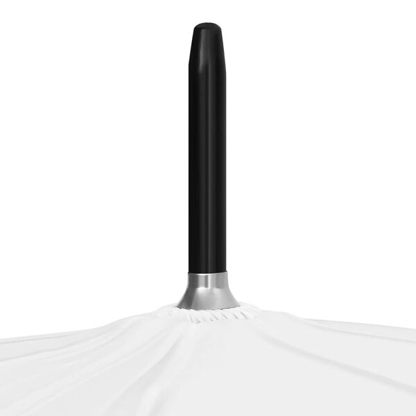 vidaXL Sateenvarjo valkoinen 130 cm