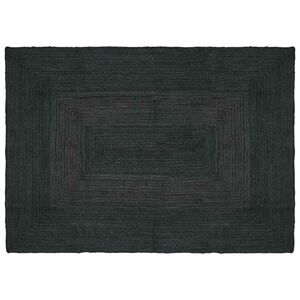 vidaXL Alue Matto Tummanharmaa 120 x 170 cm Juutti