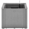 vidaXL Itsekasteleva korotettu kukkalaatikko harmaa 100x43x33 cm