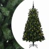vidaXL Saranallinen tekojoulukuusi koristepalloilla 150 cm 150 LEDi&auml;