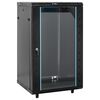 vidaXL 18U Verkkolaitekaappi k&auml;&auml;ntyv&auml;t jalat 19" IP20 60x60x100 cm