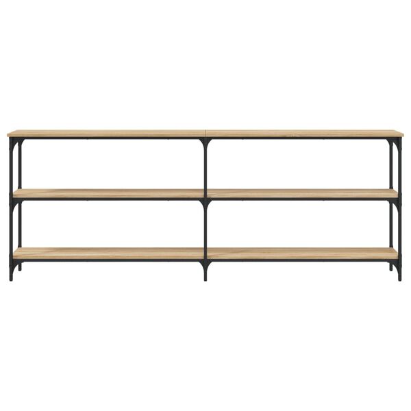 vidaXL Konsolipöytä Sonoma-tammi 200x29x75 cm tekopuu