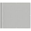 vidaXL Parvekkeen suoja vaaleanharmaa 90x400 cm 100% Oxford polyesteri