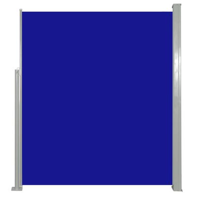vidaXL Sisäänvedettävä sivumarkiisi 160x500 cm sininen