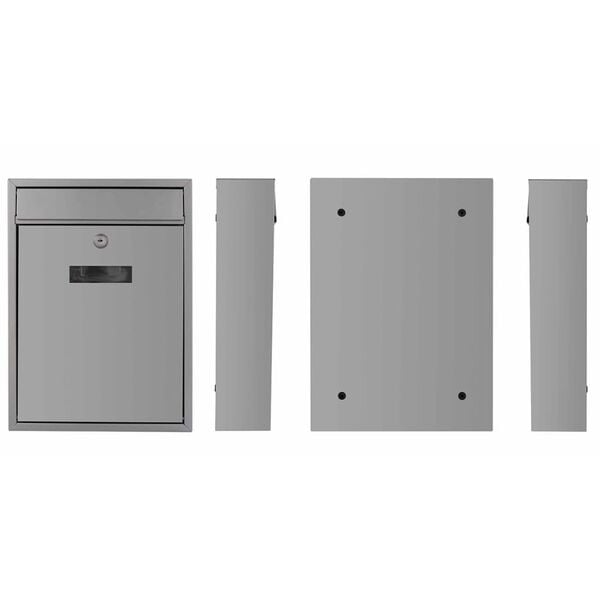 Perel Postilaatikko Ibiza hopea BG40003