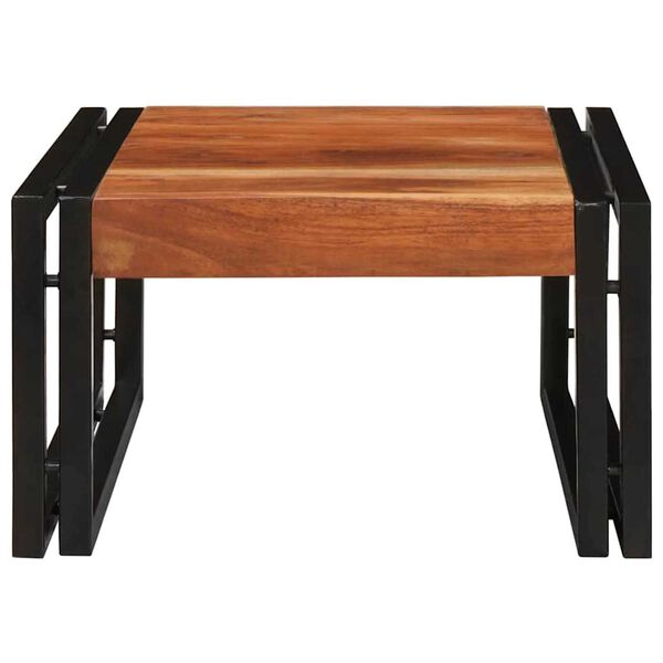 vidaXL Kylpyhuoneshelf 40 x 50 x 23 cm Täysi Mangopuu ja Rauta