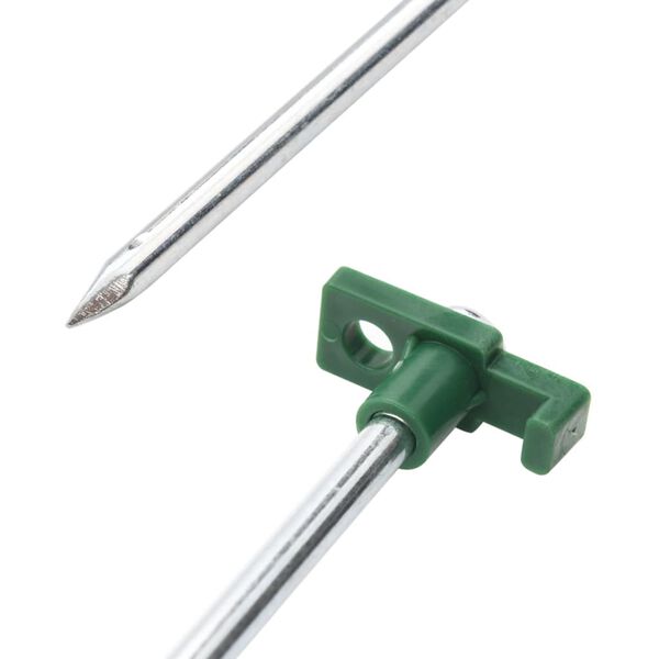 vidaXL Telttatapit 24 kpl 25 cm 7 mm galvanoitu teräs ja PP