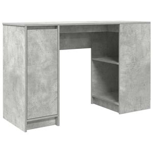 vidaXL Ty&ouml;p&ouml;yt&auml; betoninharmaa 120x42x76 cm tekninen puu