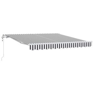 vidaXL Automaattisesti kelattava markiisi antrasiitti/valk. 300x250 cm