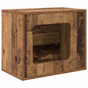 vidaXL Kissatalo Vanha puu 51 x 30 x 42,5 cm Tekninen puu