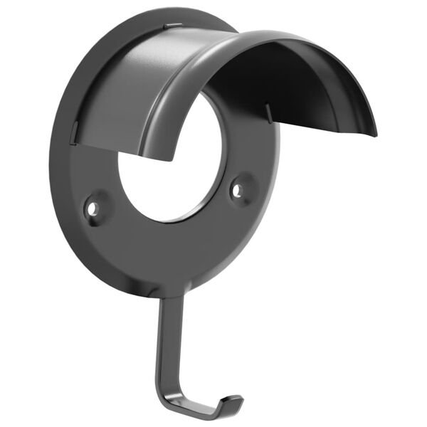 vidaXL Suitsitelineet 3 kpl sein&auml;lle musta rauta