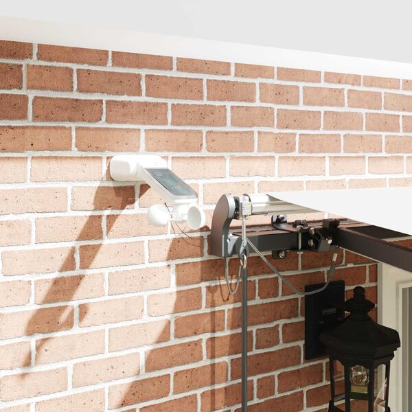 vidaXL Aurinkovarjon kangas mukana Valkoinen 400 &times; 350 cm Polyesteri