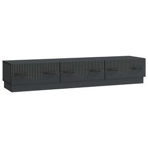vidaXL TV-kaappi laatikon kanssa Musta 147 x 34,5 x 27 cm Tekninen puu