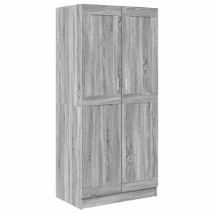 vidaXL Vaatekaappi harmaa Sonoma 82,5x51,5x180 cm tekninen puu