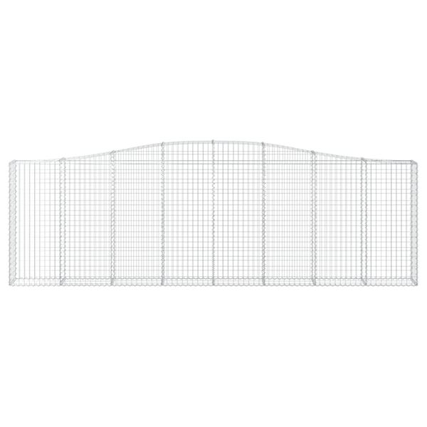 vidaXL Kaarevat kivikorit 20 kpl 400x30x120/140 cm galvanoitu rauta