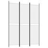 vidaXL 3-paneelinen Tilanjakaja valkoinen 150x200 cm kangas
