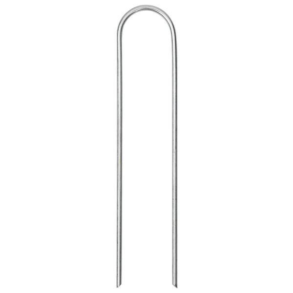 vidaXL Maatapit U-muotoinen 25 pcs 15x3,5 cm galvanoitu teräs