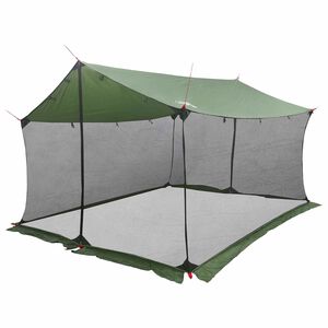 vidaXL Camping-teltta verkkoseinill&auml; 340 x 260 x 220 cm Vihre&auml;