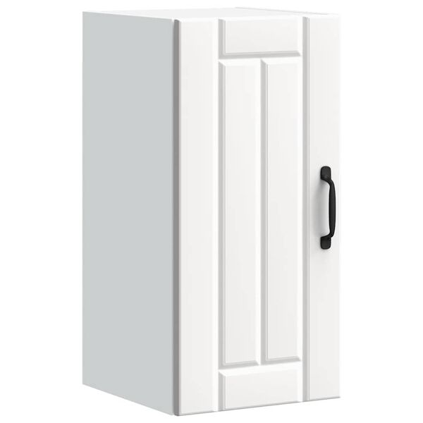 vidaXL Keitti&ouml;n sein&auml;kaappi Lucca valkoinen tekninen puu