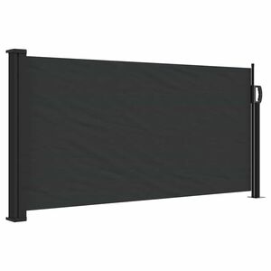 vidaXL Sis&auml;&auml;nvedett&auml;v&auml; sivumarkiisi musta 100x300 cm