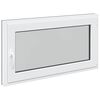 vidaXL Kellari-ikkuna RISOR 110 x 60 cm PVC ja lasi Antrasiitti
