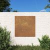 vidaXL Puutarhasein&auml;koriste 55x55 cm corten ter&auml;s aurinkokuvio