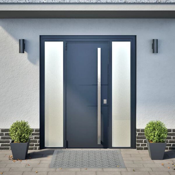 vidaXL Puutarhakukkalaatikot 2 kpl antrasiitti 30x30x30 cm teräs