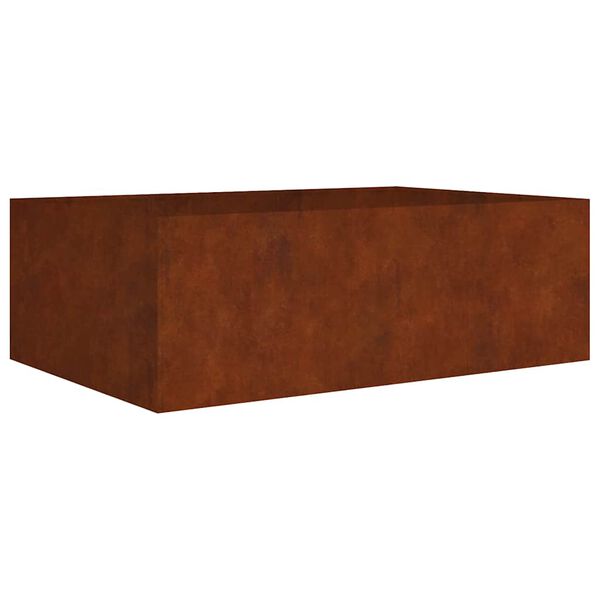 vidaXL Korotettu kukkalaatikko 120x80x40 cm Corten ter&auml;s