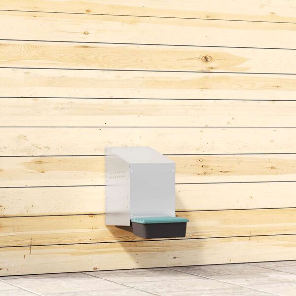 vidaXL Kanan pesälaatikko 1 lokero seinälle kiinnitettävä galvanoitu teräs