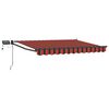vidaXL K&auml;sik&auml;ytt&ouml;inen vet&auml;ytyv&auml; markiisi LED-valoilla 3,5 x 2,5 m