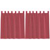vidaXL Voile-verhot lenkeill&auml; 2 kpl viininpunainen 140x140 cm