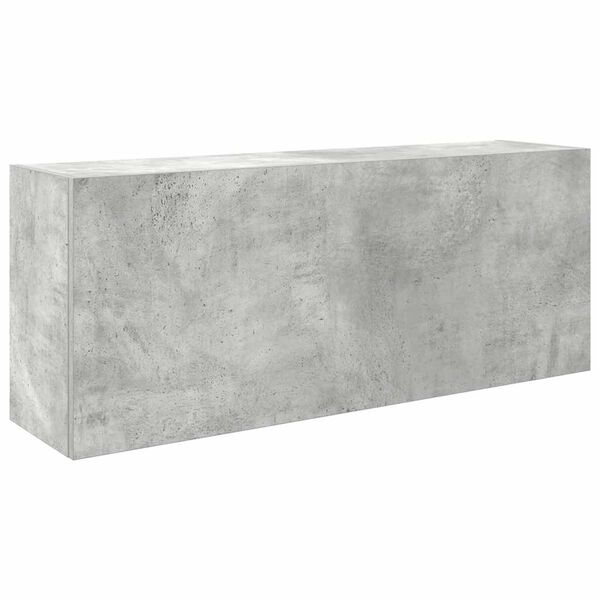 vidaXL Kylpyhuoneen sein&auml;kaappi betoninharmaa 100x25x40cm tekninen puu