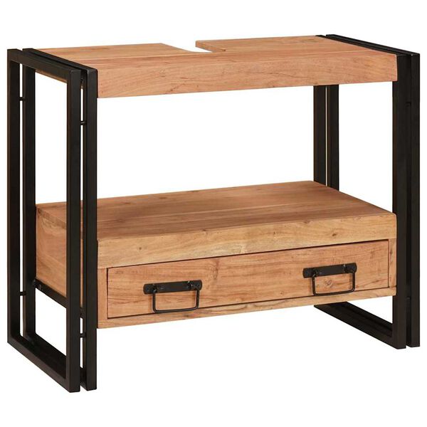 vidaXL Pesualtaankaappi Ruskea 71 x 33 x 58 cm Tihe&auml; akasiapuu