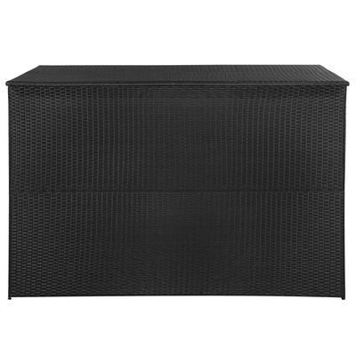vidaXL Ulkosäilytyslaatikko musta 150x100x100 cm polyrottinki