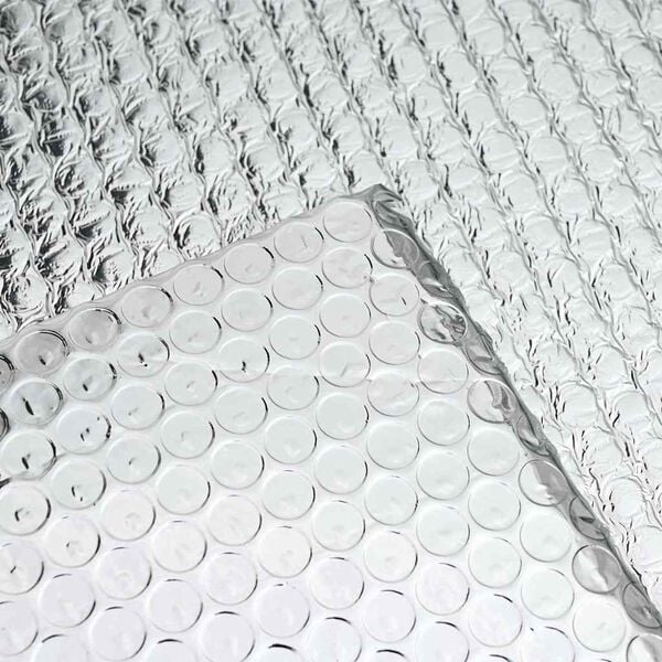 vidaXL Patterin lämpöheijastin Hopea 0.6 x 50 m Alumiini