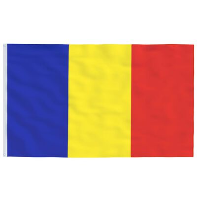 vidaXL Romanian lippu ja tanko alumiini 6 m