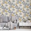 DUTCH WALLCOVERINGS Tapetti peikonlehdet musta