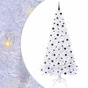vidaXL Tekojoulukuusi 300 LED-valoilla Valkoinen 240 cm PVC ja ter&auml;s