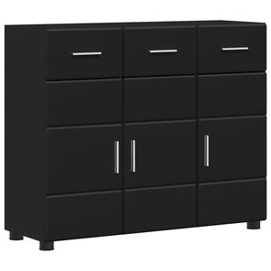 vidaXL Sivup&ouml;yt&auml; FLORIN 88,5 x 30,5 x 73 cm Musta Tekninen puu