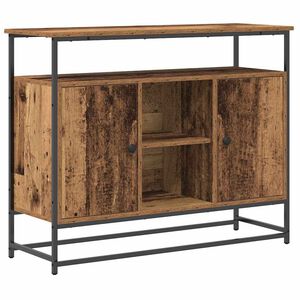 vidaXL Sivup&ouml;yt&auml; Vanha puu 100 x 35 x 80 cm Tekninen puu