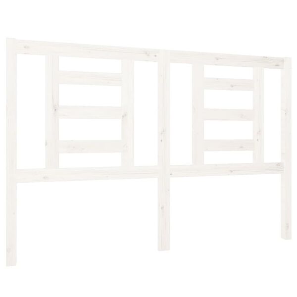 vidaXL S&auml;ngynp&auml;&auml;ty valkoinen 126x4x100 cm t&auml;ysi m&auml;nty