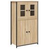 vidaXL Kaappi Sonoma-tammi 62x32x106,5 cm tekninen puu