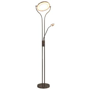 vidaXL Lattiavalaisin 18 W hopea 180 cm himmennett&auml;v&auml;