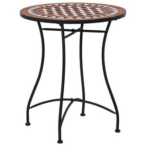 vidaXL Mosaiikkibistrop&ouml;yt&auml; ruskea 60 cm keramiikka