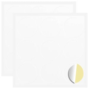vidaXL Tarra 2 kpl valkoinen &Oslash; 20 x 0,5 mm Paperi