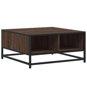 vidaXL Sohvap&ouml;yt&auml; ruskea tammi 60,5x60,5x30 cm tekninen puu ja metalli
