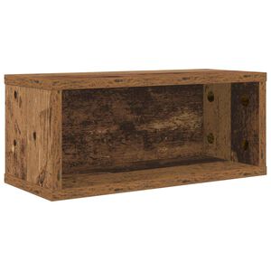 vidaXL CD-s&auml;ilytyshylly Vanha puu 40 x 17 x 17 cm Tekninen puu